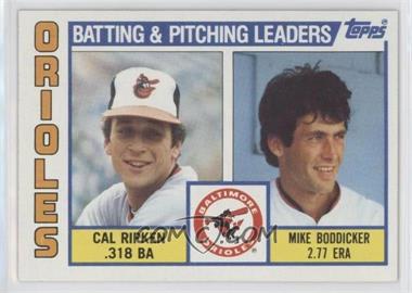 1984 Topps - [Base] #426 - Team Checklist - Cal Ripken Jr., Mike Boddicker [EX to NM]