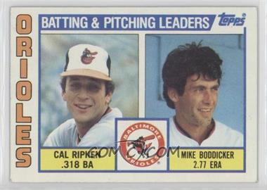 1984 Topps - [Base] #426 - Team Checklist - Cal Ripken Jr., Mike Boddicker [EX to NM]