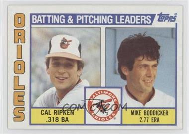 1984 Topps - [Base] #426 - Team Checklist - Cal Ripken Jr., Mike Boddicker