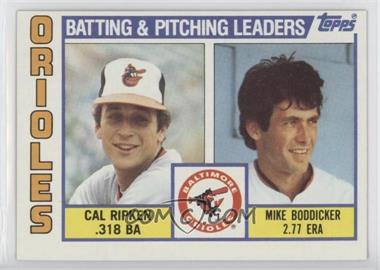 1984 Topps - [Base] #426 - Team Checklist - Cal Ripken Jr., Mike Boddicker