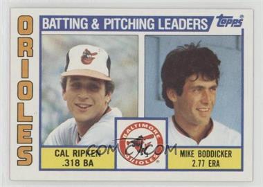 1984 Topps - [Base] #426 - Team Checklist - Cal Ripken Jr., Mike Boddicker [EX to NM]