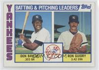 Team Checklist - Don Baylor, Ron Guidry [Good to VG‑EX]
