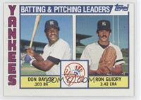 Team Checklist - Don Baylor, Ron Guidry