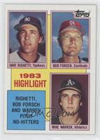 1983 Highlight - Dave Righetti, Bob Forsch, Mike Warren