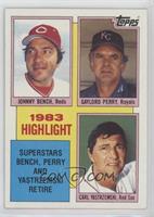 1983 Highlight - Johnny Bench, Gaylord Perry, Carl Yastrzemski