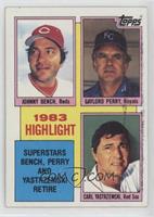 1983 Highlight - Johnny Bench, Gaylord Perry, Carl Yastrzemski