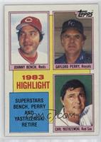 1983 Highlight - Johnny Bench, Gaylord Perry, Carl Yastrzemski