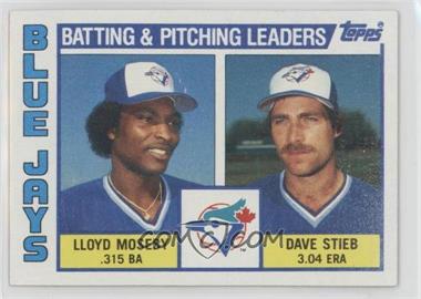 1984 Topps - [Base] #606 - Team Checklist - Lloyd Moseby, Dave Stieb