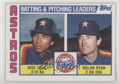 1984 Topps - [Base] #66 - Team Checklist - Jose Cruz, Nolan Ryan