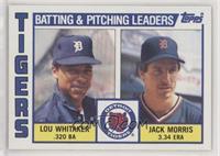 Team Checklist - Lou Whitaker, Jack Morris