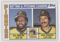 Team Checklist - Bill Madlock, Rick Rhoden