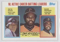 Career Leaders - Pete Rose, Bill Madlock, Dave Parker