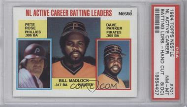 1984 Topps - [Base] #701 - Career Leaders - Pete Rose, Bill Madlock, Dave Parker [PSA 8 NM‑MT (OC)]