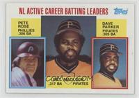 Career Leaders - Pete Rose, Bill Madlock, Dave Parker [EX to NM]