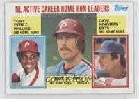 Career Leaders - Tony Perez, Mike Schmidt, Dave Kingman [Noted]