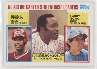 1984 Topps - [Base] #705 - Career Leaders - Cesar Cedeno, Joe Morgan, Larry Bowa