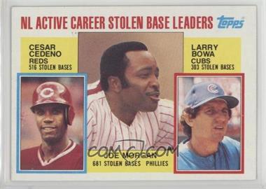 1984 Topps - [Base] #705 - Career Leaders - Cesar Cedeno, Joe Morgan, Larry Bowa