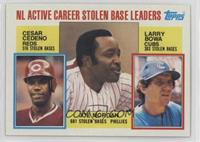 Career Leaders - Cesar Cedeno, Joe Morgan, Larry Bowa