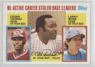 1984 Topps - [Base] #705 - Career Leaders - Cesar Cedeno, Joe Morgan, Larry Bowa
