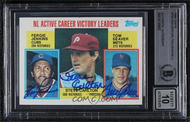 1984 Topps - [Base] #706 - Career Leaders - Fergie Jenkins, Steve Carlton, Tom Seaver [BAS 10]