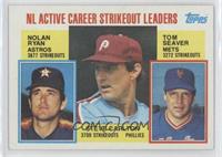 Career Leaders - NL Active Career Strikeout Leaders (Nolan Ryan, Steve Carlton,…