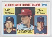 Career Leaders - NL Active Career Strikeout Leaders (Nolan Ryan, Steve Carlton,…