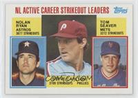 Career Leaders - NL Active Career Strikeout Leaders (Nolan Ryan, Steve Carlton,…