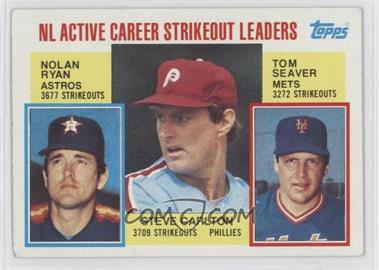 1984 Topps - [Base] #707 - Career Leaders - NL Active Career Strikeout Leaders (Nolan Ryan, Steve Carlton, Tom Seaver)