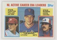 Career Leaders - Steve Carlton, Tom Seaver, Steve Rogers