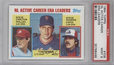 1984 Topps - [Base] #708 - Career Leaders - Steve Carlton, Tom Seaver, Steve Rogers [PSA 9 MINT]