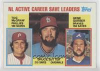 Career Leaders - NL Active Career Save Leaders (Bruce Sutter, Tug McGraw, Gene …