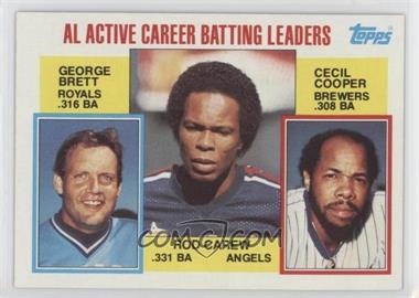 1984 Topps - [Base] #710 - Career Leaders - George Brett, Rod Carew, Cecil Cooper [EX to NM]