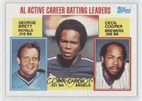 Career Leaders - George Brett, Rod Carew, Cecil Cooper