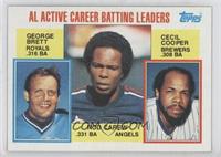 Career Leaders - George Brett, Rod Carew, Cecil Cooper