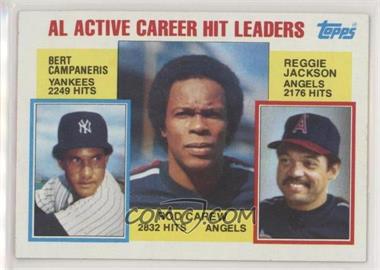 1984 Topps - [Base] #711 - Career Leaders - Bert Campaneris, Rod Carew, Reggie Jackson