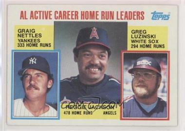 1984 Topps - [Base] #712 - Career Leaders - Graig Nettles, Reggie Jackson, Greg Luzinski