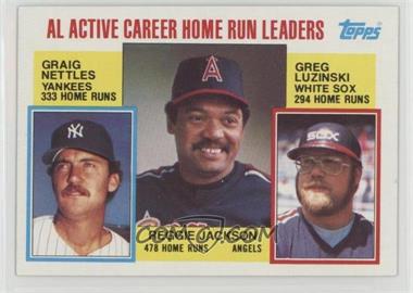 1984 Topps - [Base] #712 - Career Leaders - Graig Nettles, Reggie Jackson, Greg Luzinski