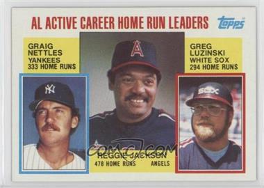 1984 Topps - [Base] #712 - Career Leaders - Graig Nettles, Reggie Jackson, Greg Luzinski