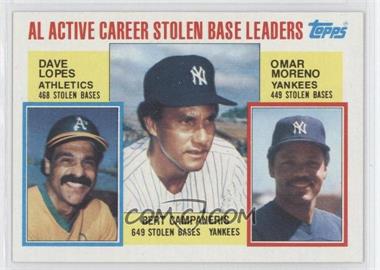 1984 Topps - [Base] #714 - Career Leaders - Davey Lopes, Bert Campaneris, Omar Moreno