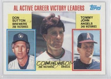1984 Topps - [Base] #715 - Career Leaders - Don Sutton, Jim Palmer, Tommy John