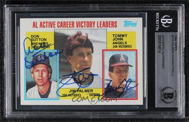 1984 Topps - [Base] #715 - Career Leaders - Don Sutton, Jim Palmer, Tommy John [BAS BGS Authentic]