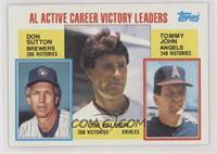 Career Leaders - Don Sutton, Jim Palmer, Tommy John