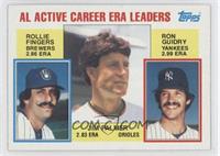 Career Leaders - AL Active Career ERA Leaders (Rollie Fingers, Ron Guidry, Jim …