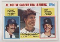 Career Leaders - AL Active Career ERA Leaders (Rollie Fingers, Ron Guidry, Jim …