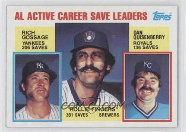 1984 Topps - [Base] #718 - Career Leaders - Rich Gossage, Rollie Fingers, Dan Quisenberry