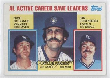 1984 Topps - [Base] #718 - Career Leaders - Rich Gossage, Rollie Fingers, Dan Quisenberry