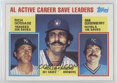 1984 Topps - [Base] #718 - Career Leaders - Rich Gossage, Rollie Fingers, Dan Quisenberry