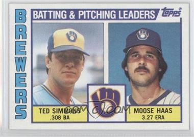 1984 Topps - [Base] #726 - Team Checklist - Ted Simmons, Moose Haas
