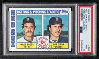 Team Checklist - Wade Boggs, Bob Ojeda [PSA 9 MINT]