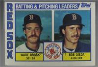 Team Checklist - Wade Boggs, Bob Ojeda [Noted]